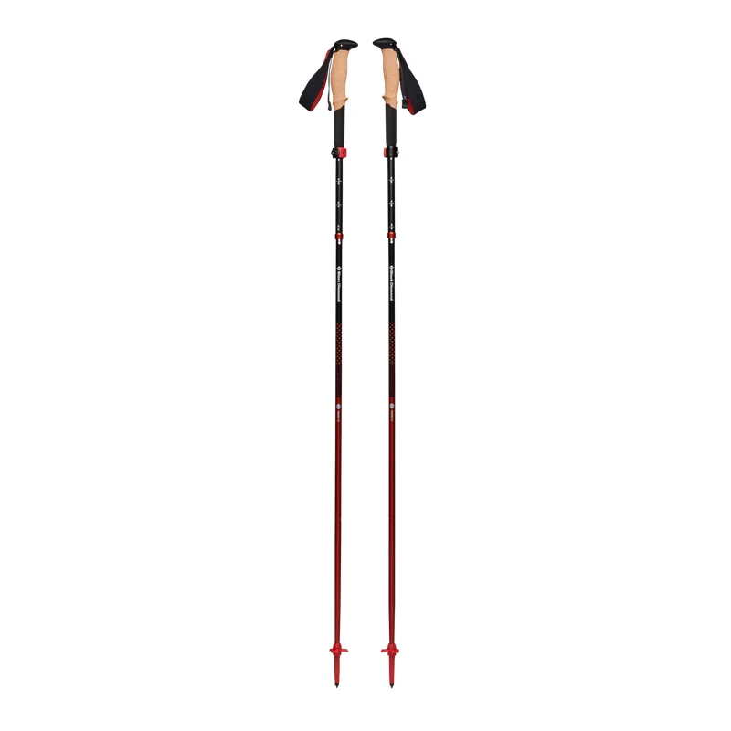 Black Diamond Pursuit FLZ Trekking Poles in Black-Octane